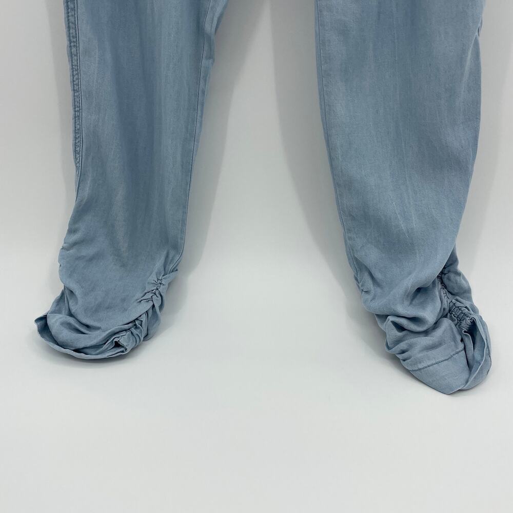 New THREAD & SUPPLY Casual Pant Women's Size XS Chambray Ruched Jogger High Rise - Picture 3 of 10